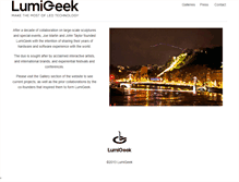 Tablet Screenshot of lumigeek.com